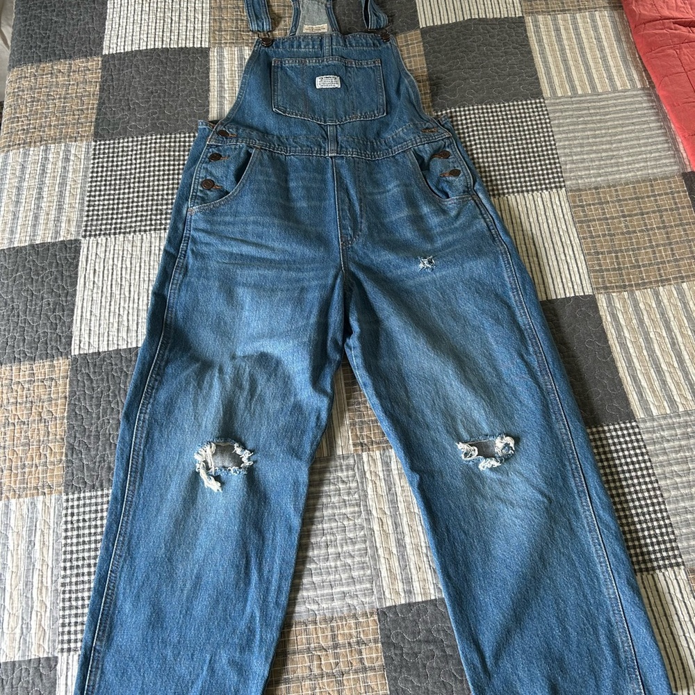 Levi's Classic Blue Denim Overalls